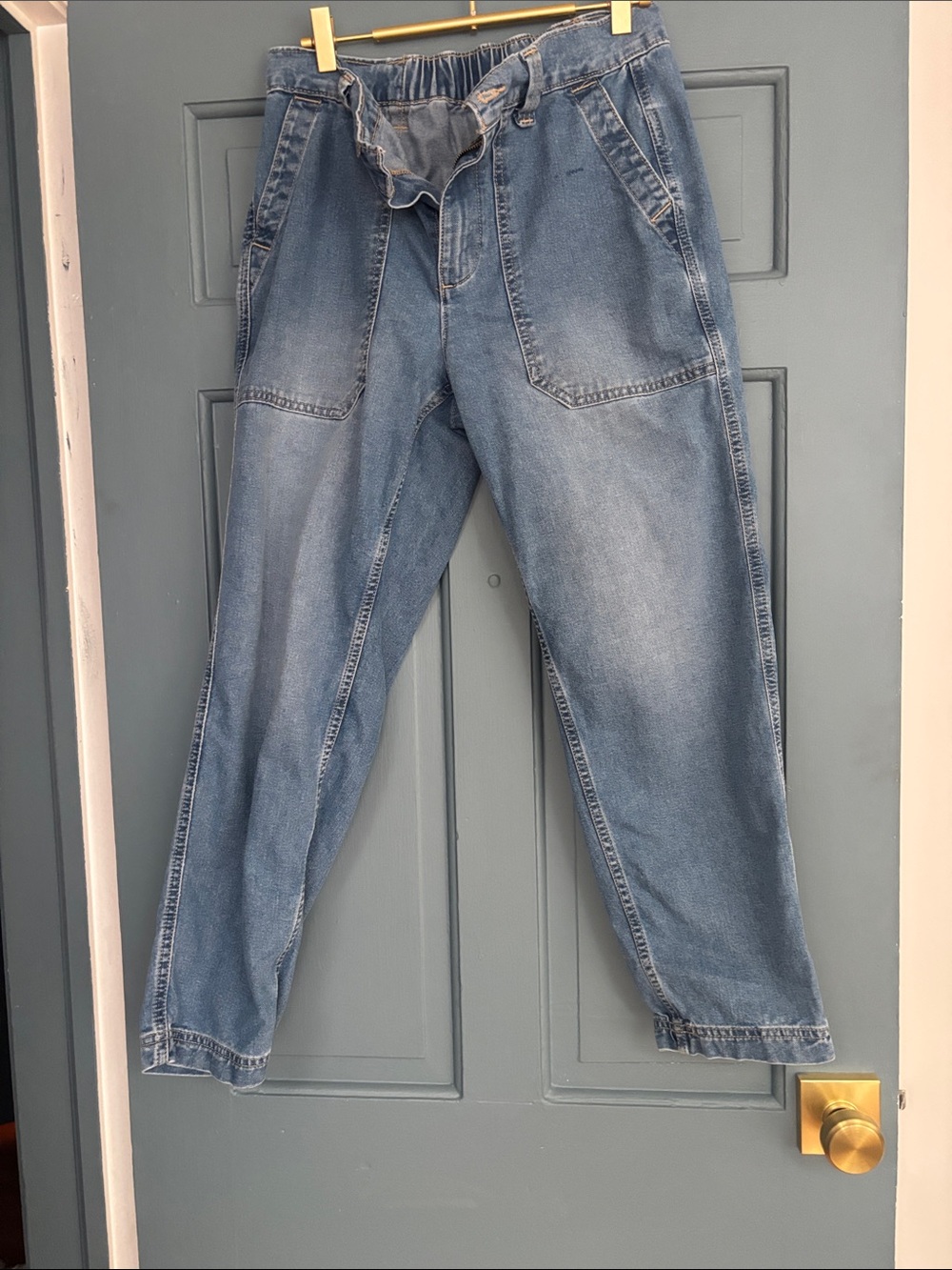 Women's Chino  Jeans in Light Blue Denim